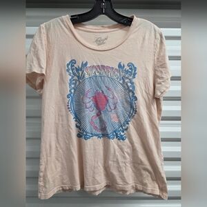 Midnight Rider Scorpio Tee - Pink and Blue Size Medium